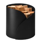 Range - bûches pétale noir givré dixneuf design Range - bûches pétale noir givré dixneuf design