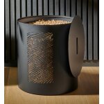 Rangement à granulés dune noir givré dixneuf design Rangement à granulés dune noir givré dixneuf design