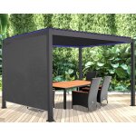 Rideau store latéral pergola bioclimatique elec habrita 3m Rideau store latéral pergola bioclimatique elec habrita 3m