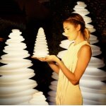 Sapin chrismy nano vondom multicolore led rgb h26 avec batterie Sapin chrismy nano vondom multicolore led rgb h26 avec batterie