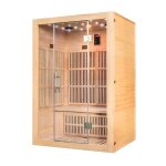 Sauna infrarouge twin panoramique 2 places en epicea veryspas Sauna infrarouge twin panoramique 2 places en epicea veryspas