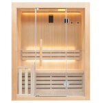 Sauna vapeur sense 4 places led pack complet avec pole harvia 4, 5 kw