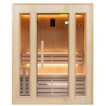 Sauna vapeur zen 3 places led pack complet 3. 5kw france sauna