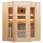 Sauna vapeur zen 6 places led pack complet 6kw france sauna