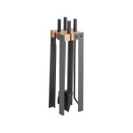 Serviteur duplex bois et acier noir dixneuf design Serviteur duplex bois et acier noir dixneuf design