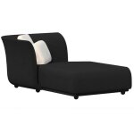 Sofa mridienne droite suave vondom tissu dperlant gris anthracite