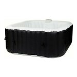 Spa gonflable sunspa carr� noir 4 personnes (155 x 155 x 65 cm)