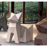 Statue design fox kitsune origami vondom Statue design fox kitsune origami vondom