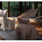 Statue design lapin usagi origami vondom