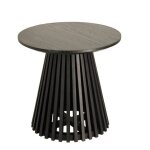 Table d'appoint en bois mindi noir jet 50cm veryforma