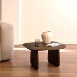 Table basse en bois de chêne finition foncée pita veryforma Table basse en bois de chêne finition foncée pita veryforma