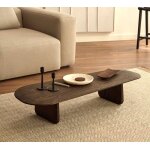 Table basse en bois de chêne foncée lounge pita veryforma Table basse en bois de chêne foncée lounge pita veryforma