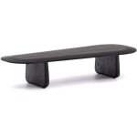Table basse en bois de chêne noir lounge pita veryforma Table basse en bois de chêne noir lounge pita veryforma