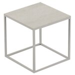 Table basse carrée pixel vondom dekton danae écru et pieds écru Table basse carrée pixel vondom dekton danae écru et pieds écru