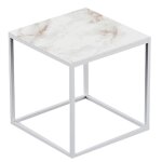 Table basse carrée suave vondom dekton entzo blanc et pieds blancs Table basse carrée suave vondom dekton entzo blanc et pieds blancs