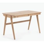 Table de bureau et tiroirs bois de frêne 120x65 lia veryforma Table de bureau et tiroirs bois de frêne 120x65 lia veryforma