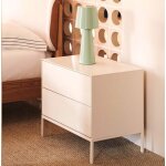 Table de chevet laqu blanc 60x55 rana veryforma