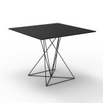 Table faz vondom noir piètement inox 80x80xh72 Table faz vondom noir piètement inox 80x80xh72