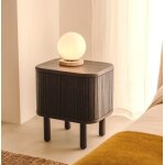 Table de nuit en bois frne fonc 50x55 leni veryforma