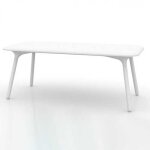 Table sloo 180 x 90 vondom 180 x 90 blanc Table sloo 180 x 90 vondom 180 x 90 blanc