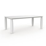 Table vondom vases rectangulaire 210cm blanc mat Table vondom vases rectangulaire 210cm blanc mat