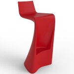 Tabouret de bar wing vondom rouge mat