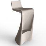 Tabouret de bar wing vondom taupe mat