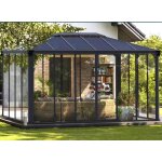 Tonnelle de jardin fermée ledro 4. 3x3 transparent et aluminium Tonnelle de jardin fermée ledro 4. 3x3 transparent et aluminium