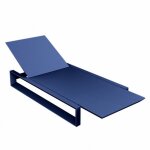 Transat chaise longue frame vondom bleu mat Transat chaise longue frame vondom bleu mat