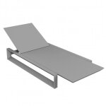 Transat chaise longue frame vondom gris acier mat Transat chaise longue frame vondom gris acier mat