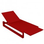 Transat chaise longue frame vondom rouge mat Transat chaise longue frame vondom rouge mat