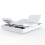 Transat vela daybed vondom blanc mat inclinable Transat vela daybed vondom blanc mat inclinable