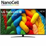 Tv intelligente lg 65nano81a6a 65  4k ultra hd hdr d - led nanocell