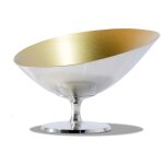 Vasque à champagne symbol en etain poli et intérieur or oa1710 Vasque à champagne symbol en etain poli et intérieur or oa1710