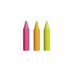 24 maxi crayons cire couleurs assorties