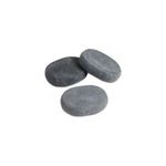 3 pierres ovales et plates pour massage 3 pierres ovales et plates pour massage
