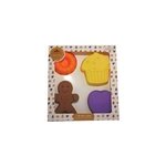 4 mini moules forme g�teau, happy cake