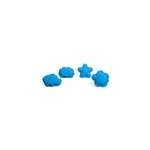 4 moules  sable en silicone bleu