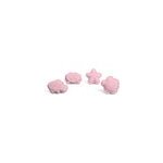 4 moules  sable en silicone rose clair