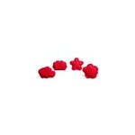 4 moules  sable en silicone rouge