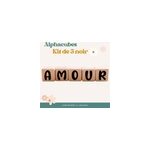 5 cubes 5x5cm + 66 stickers noirs