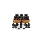 50 pierres de massage en basalte