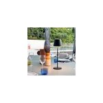 6 lampes led avec plateau de chargement noir kelly