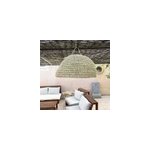 Abat jour pour lampe coupole en palmier