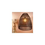 Abat jour pour lampe en rotin noir Abat jour pour lampe en rotin noir
