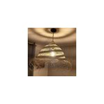 Abat jour en paille ajour� pour lampe