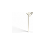 Abeille - piquets d�co � planter - blanc pur