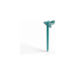 Abeille - piquets d�co � planter - bleu turquoise