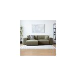 Aberdeen - canap d'angle rversible 3 places en velours ctel vert