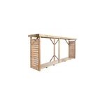 Abri buches bois xxl 320x89x183cm